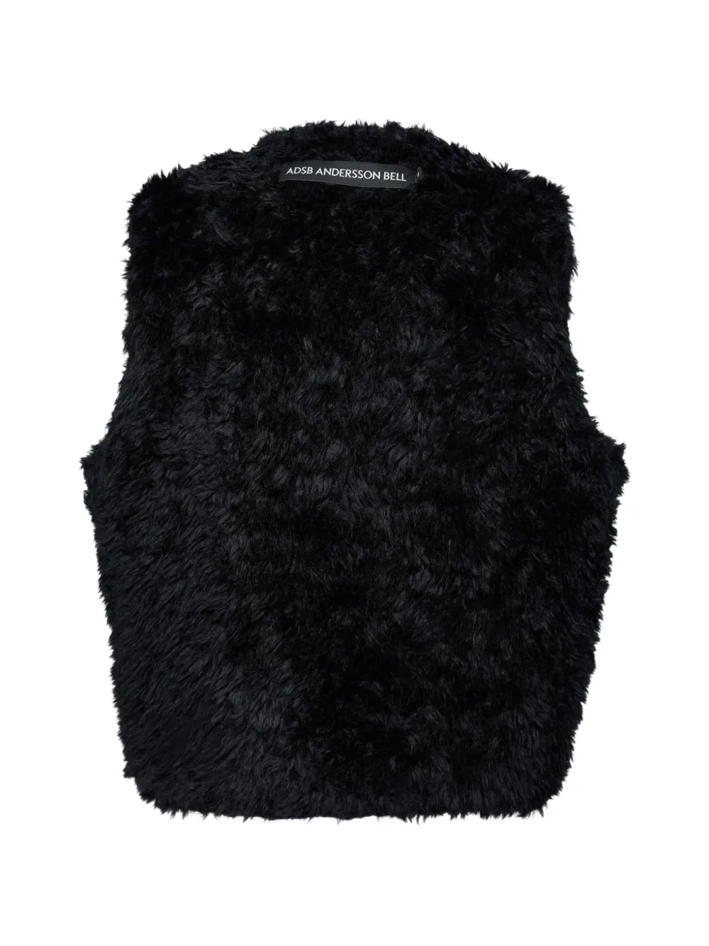 Andersson Bell Bodywarmer van imitatielamswol met studs Zwart