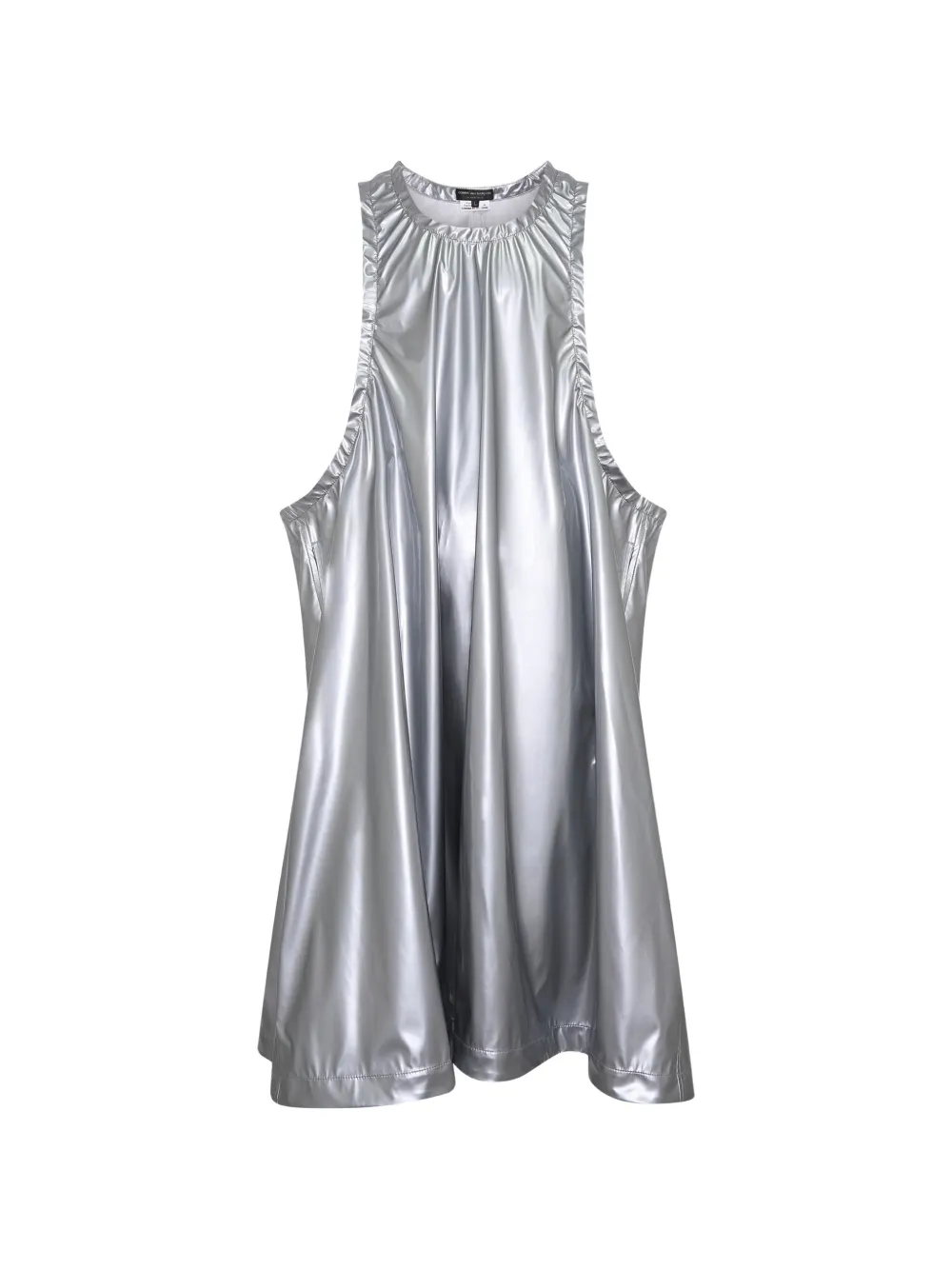 Comme des Garçons Homme Plus metallic sleeveless mini dress - Argento