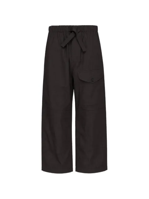 Comme des Garçons Homme drawstring-waist wide-leg trousers