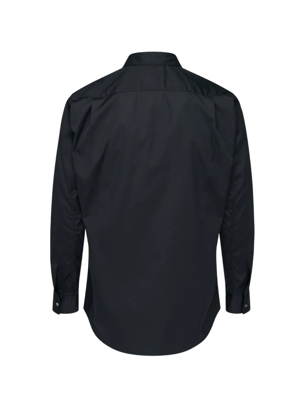 Comme Des Garçons Shirt patchwork striped-print shirt Zwart