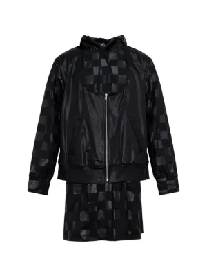 Black Comme Des Garçons ロゴ ライダースコート | ブラック | FARFETCH JP