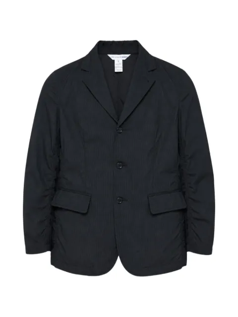 Comme Des Garçons Shirt ruched pinstripe jacket