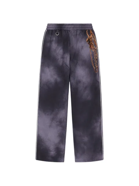 Doublet tie-dye chain-print track pants