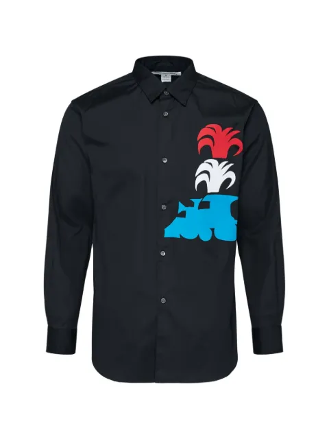 Comme Des Garçons Shirt chemise en coton à imprimé graphique