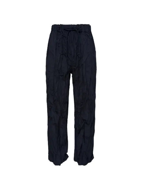 Comme des Garçons Homme crinkled drawstring trousers