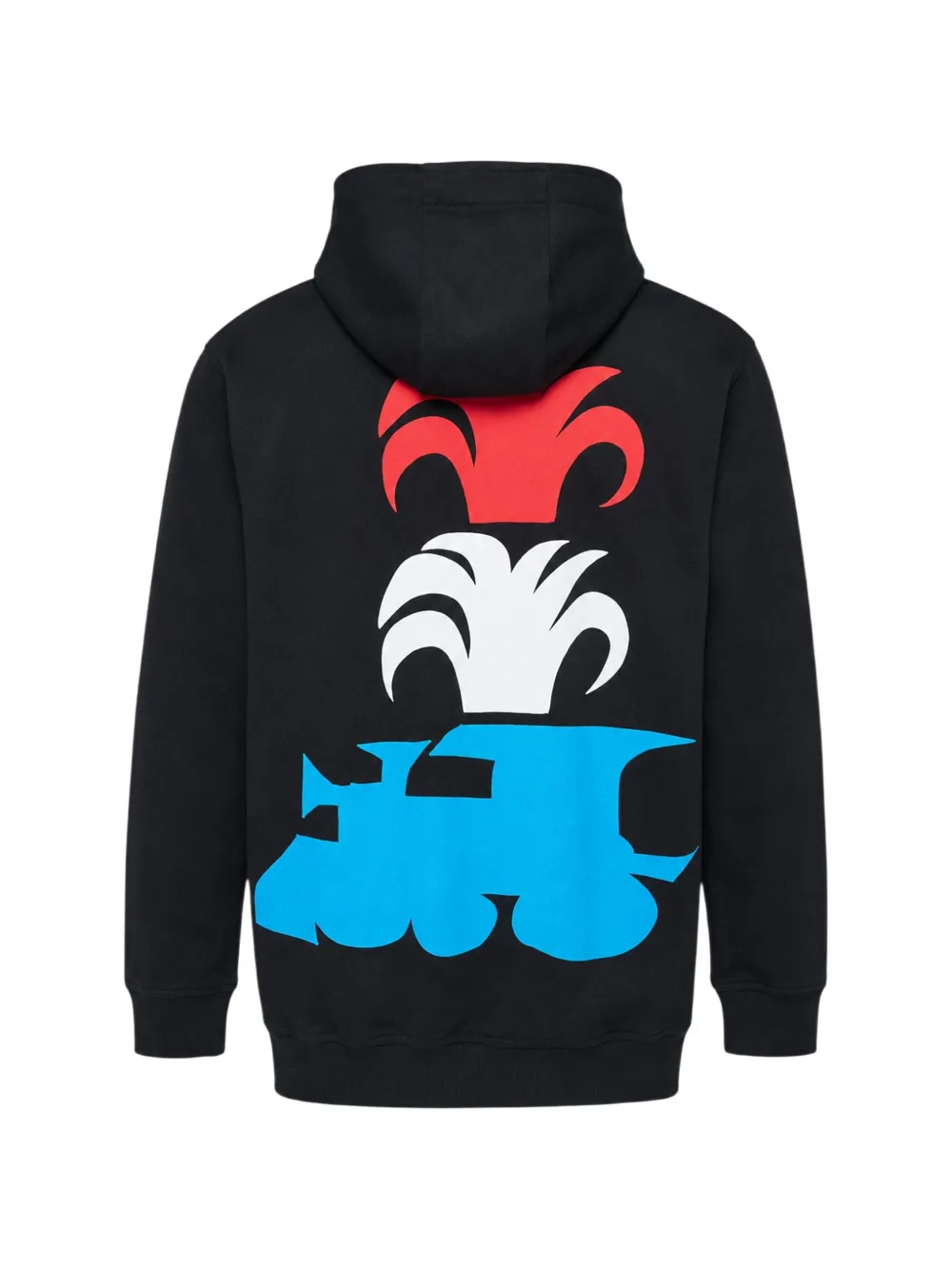 Comme Des Garçons Shirt Hoodie met rits en treinprint Zwart