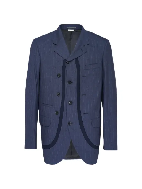 Comme des Garçons Homme Deux pinstripe-pattern panelled blazer