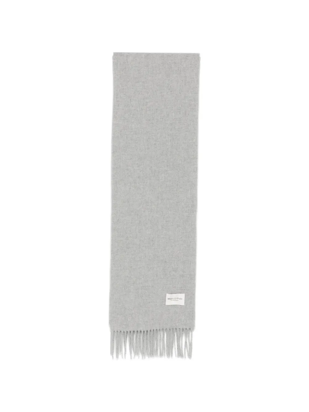 Marc O'Polo fringed wool scarf - Grigio