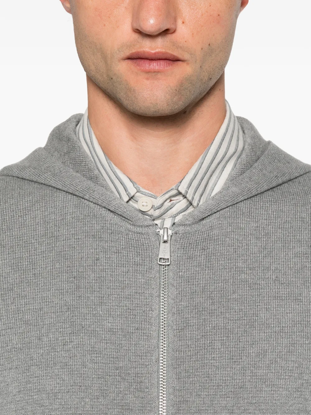 Marc O'Polo Vest met capuchon Grijs