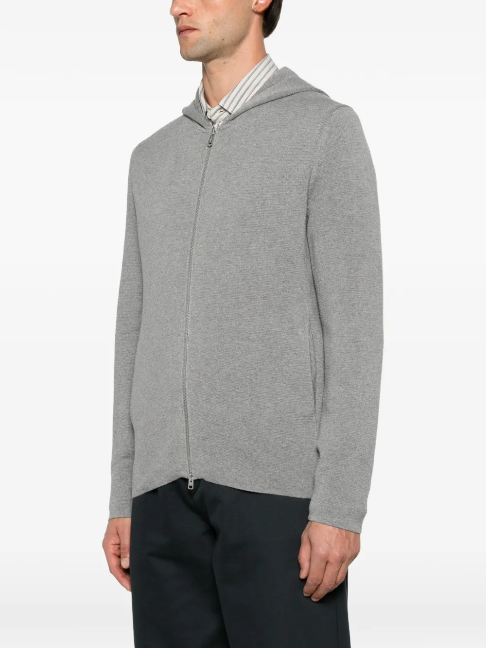 Marc O'Polo Vest met capuchon Grijs