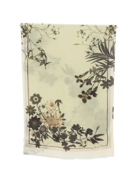 Marc O'Polo floral-print wool scarf