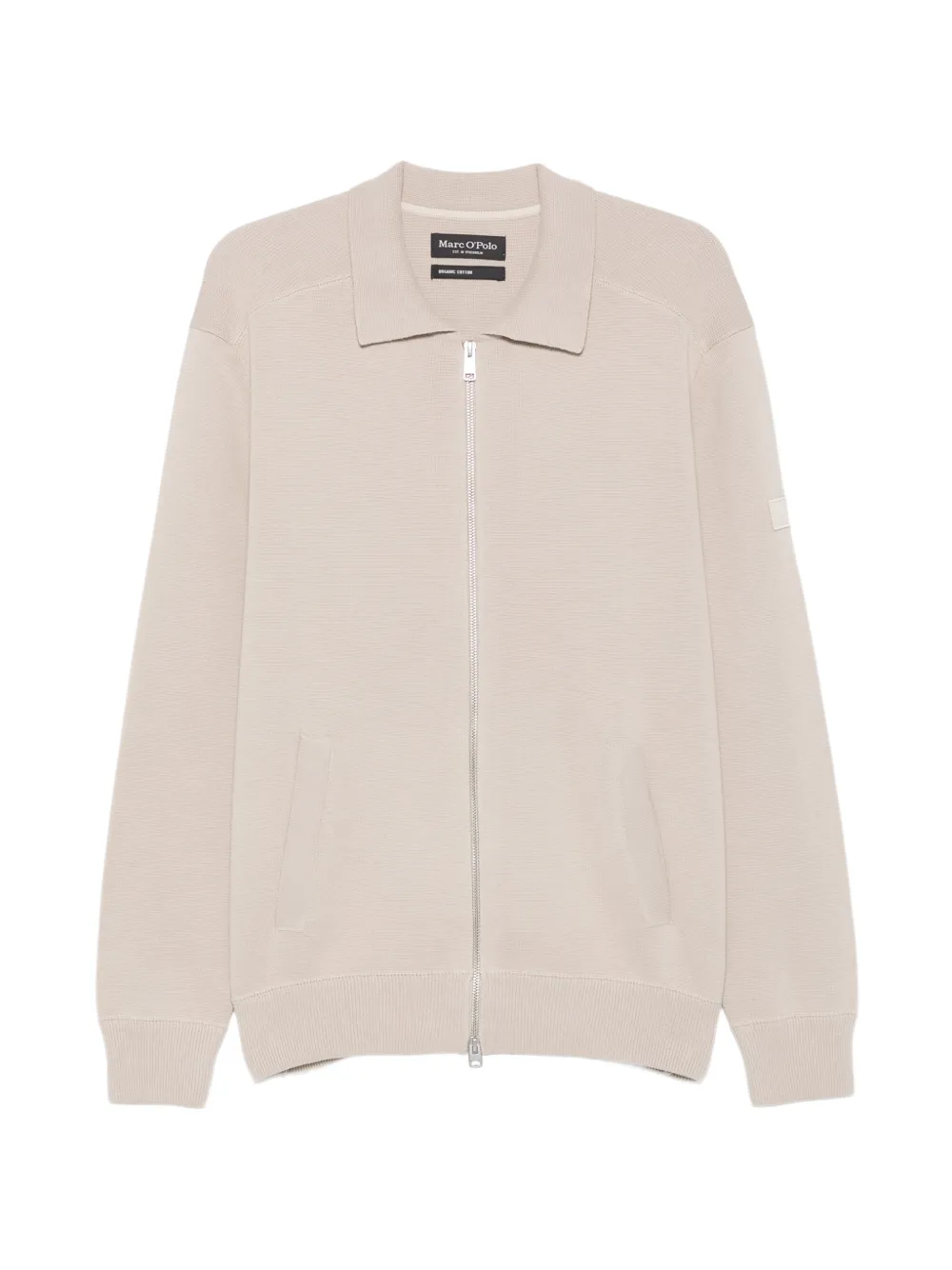 Marc O'Polo zip-up collared cardigan
