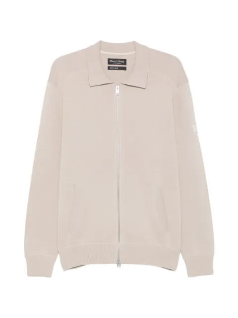 Marc O'Polo zip-up collared cardigan