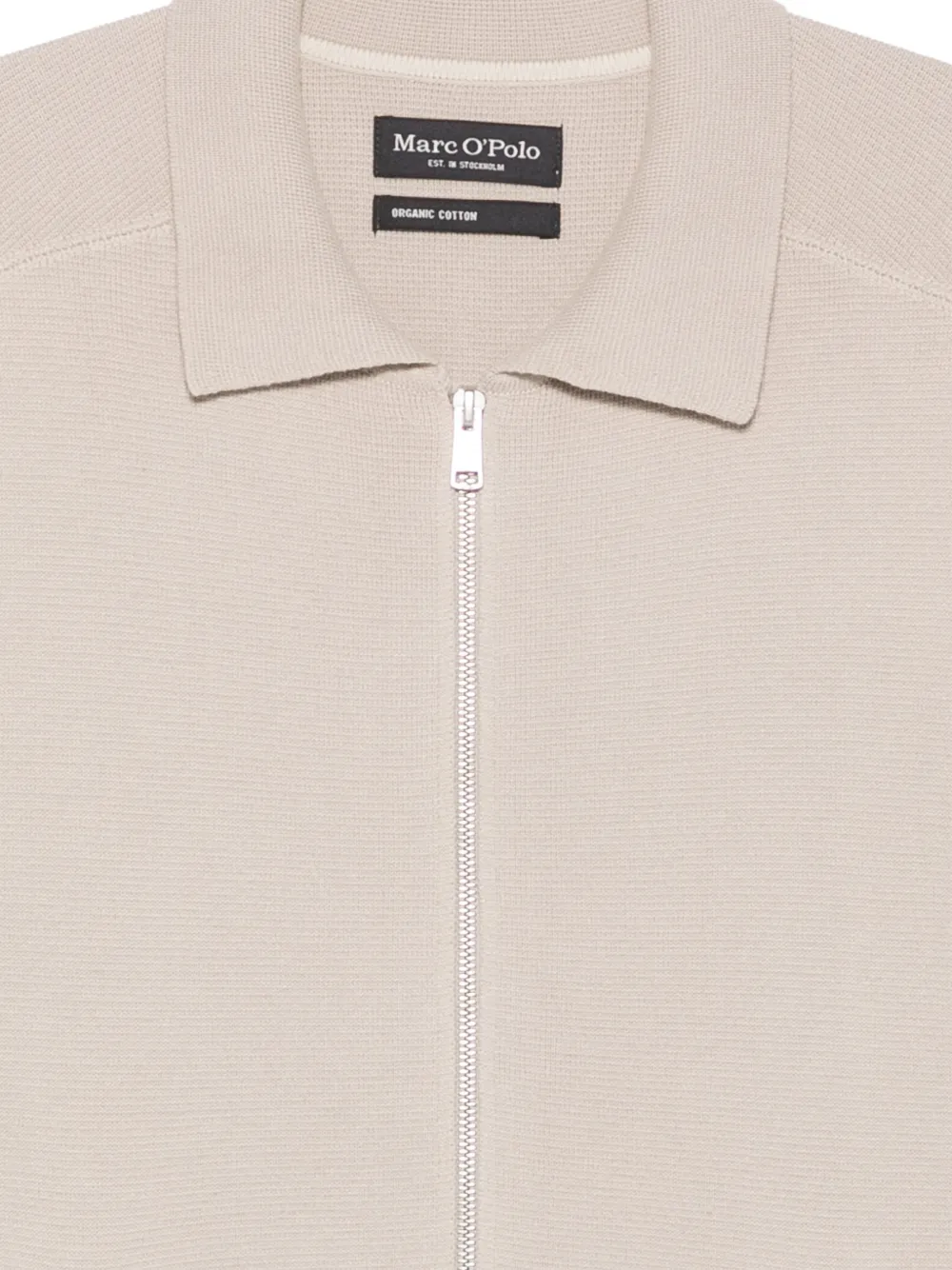 Marc O'Polo Vest met rits en kraag Grijs