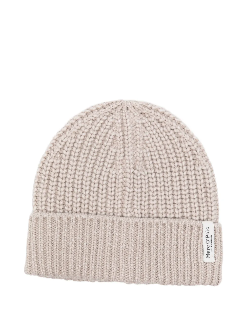Marc O'Polo bonnet en maille côtelée - Tons neutres Marc O'Polo bonnet en maille côtelée - Tons neutres