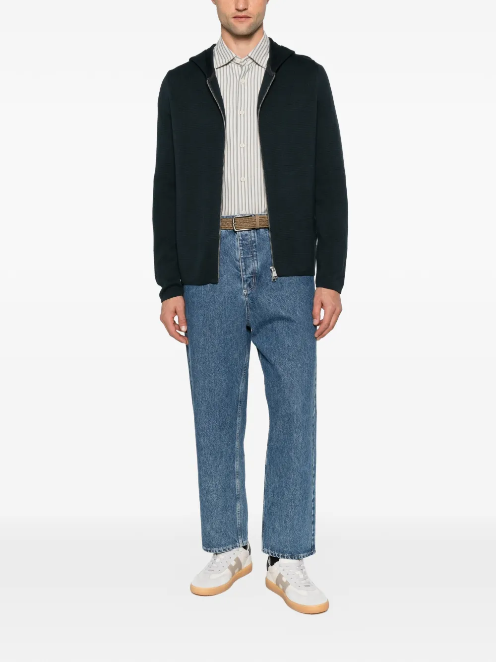 Marc O'Polo zip-up hooded cardigan