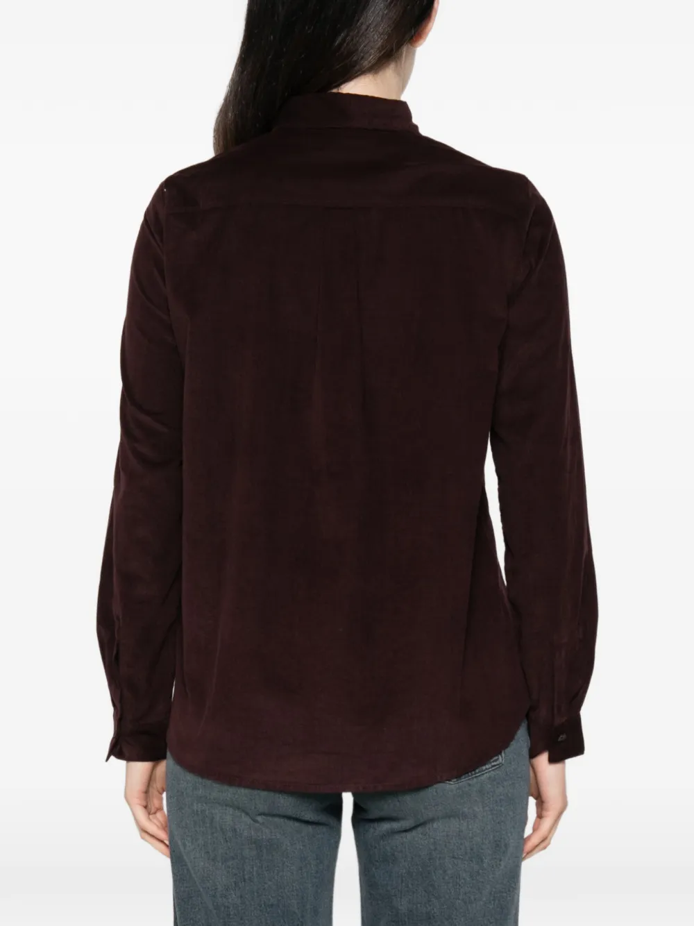 Marc O'Polo corduroy long-sleeve shirt Rood