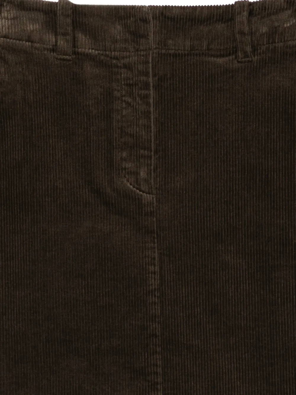 Marc O'Polo Ribfluwelen mini-rok Bruin