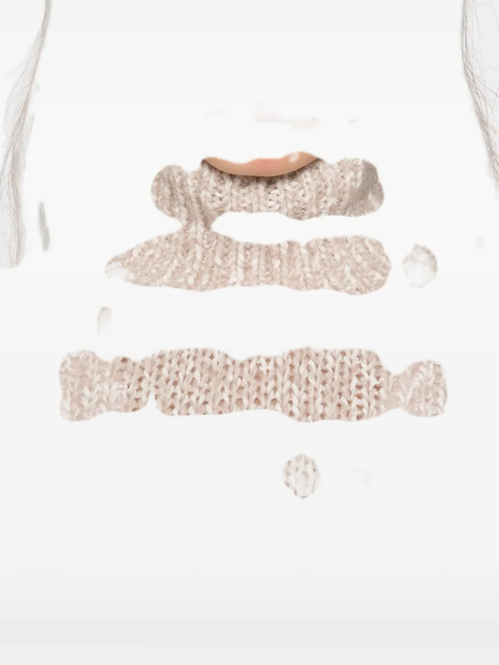 Marc O'Polo chunky-knit turtleneck sweater Beige