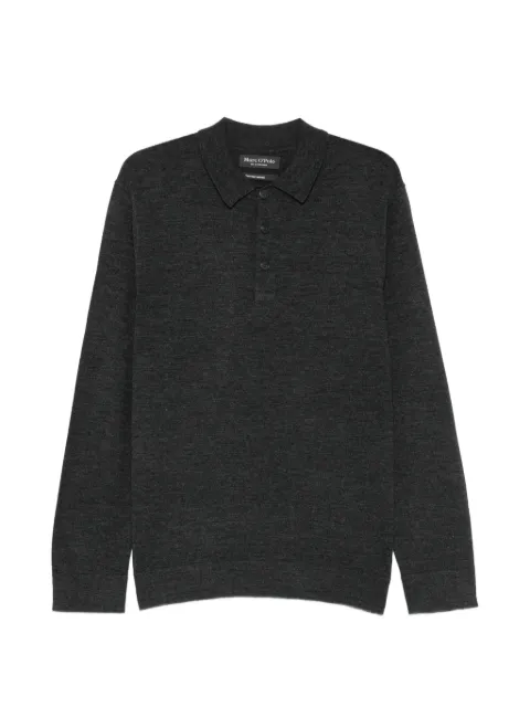 Marc O'Polo long-sleeved wool polo shirt