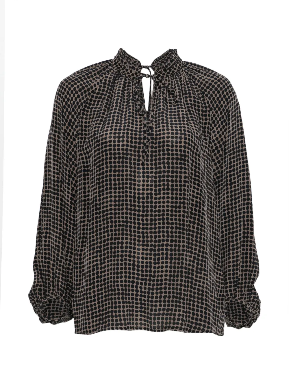 Marc O'Polo polka-dot tie-neck blouse