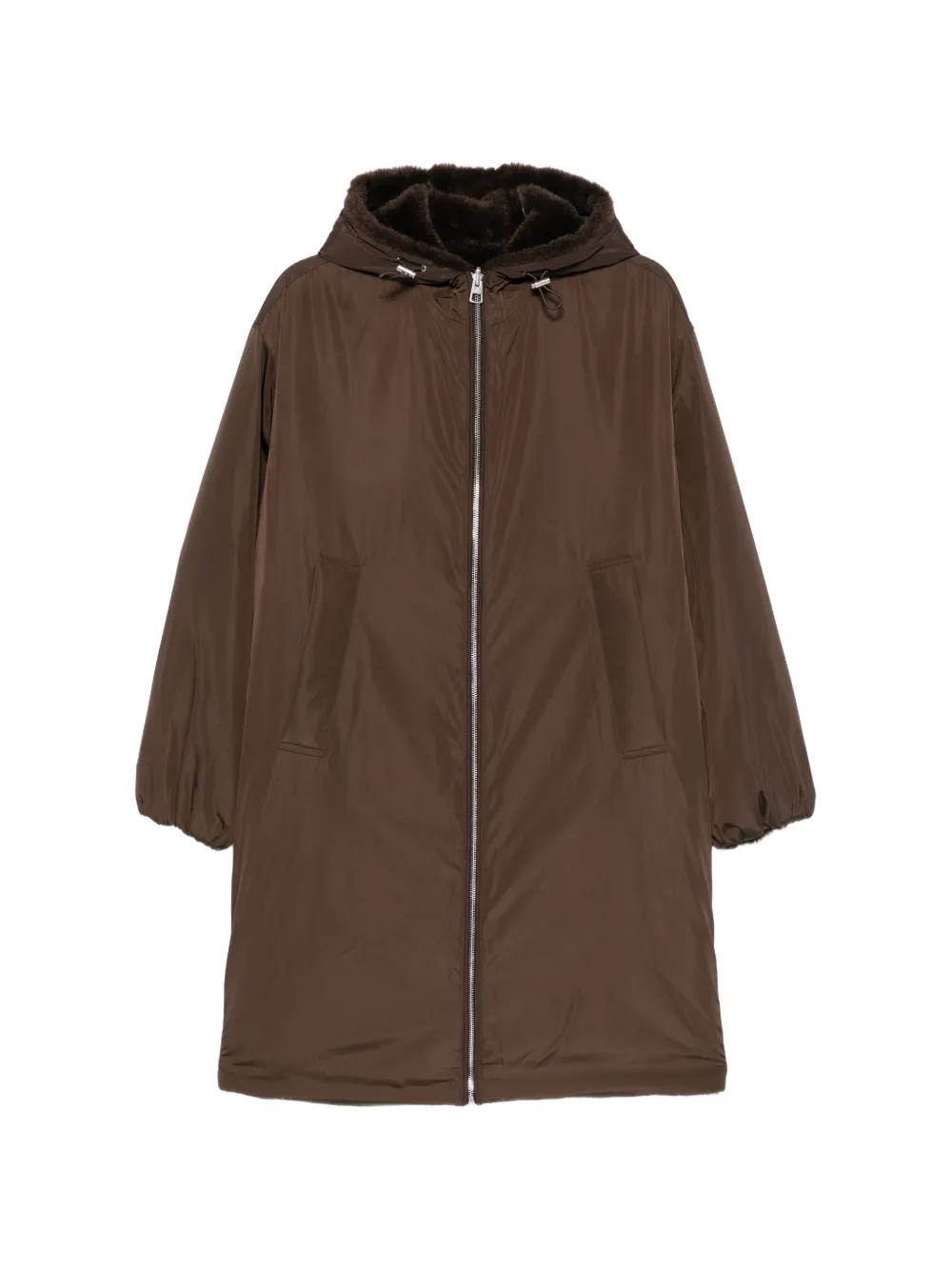 Marc O'Polo faux-fur trim hooded coat