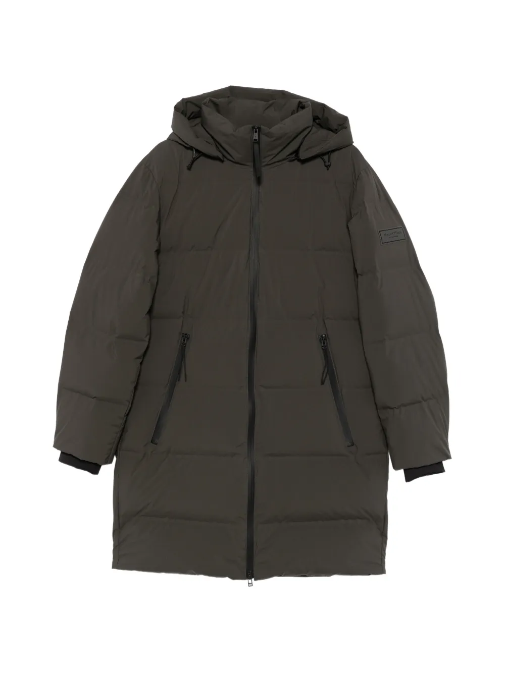 Marc O'Polo quilted hooded coat - Grey