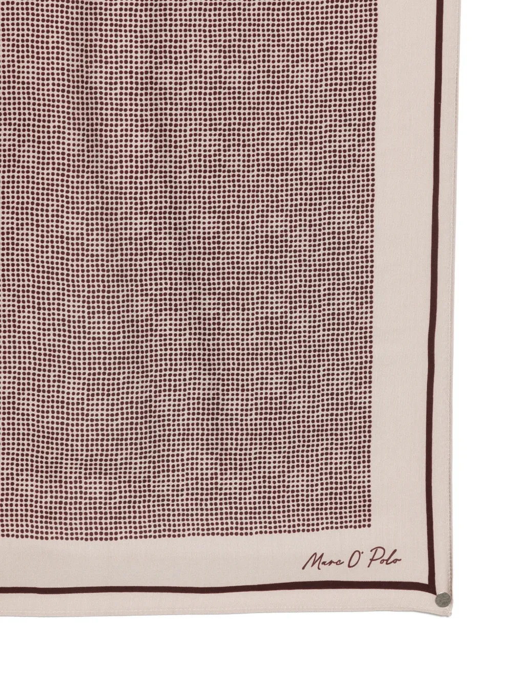 Marc O'Polo polka-dot square scarf Beige