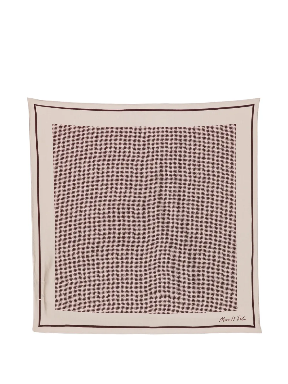 Marc O'Polo polka-dot square scarf - Toni neutri