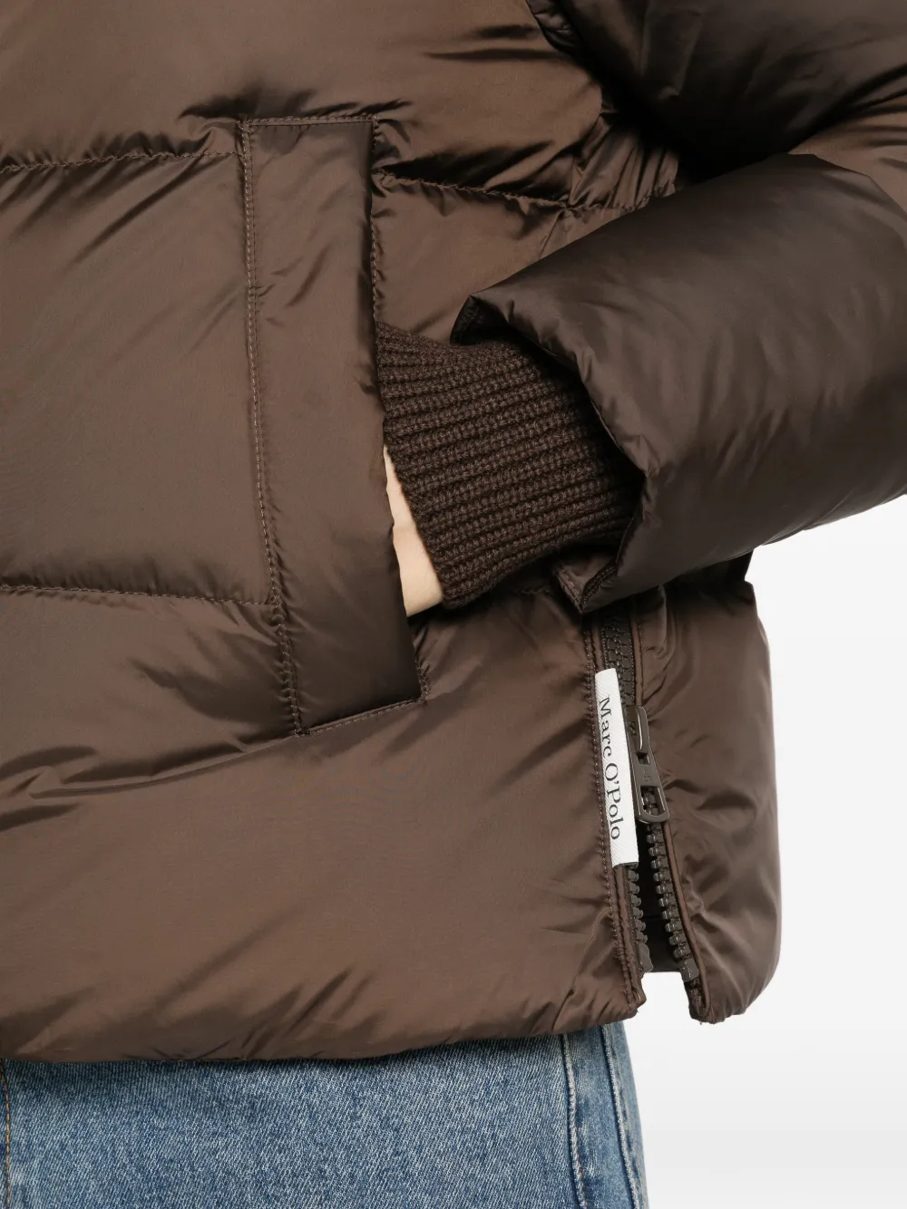 Marc O'Polo quilted hooded jacket Bruin