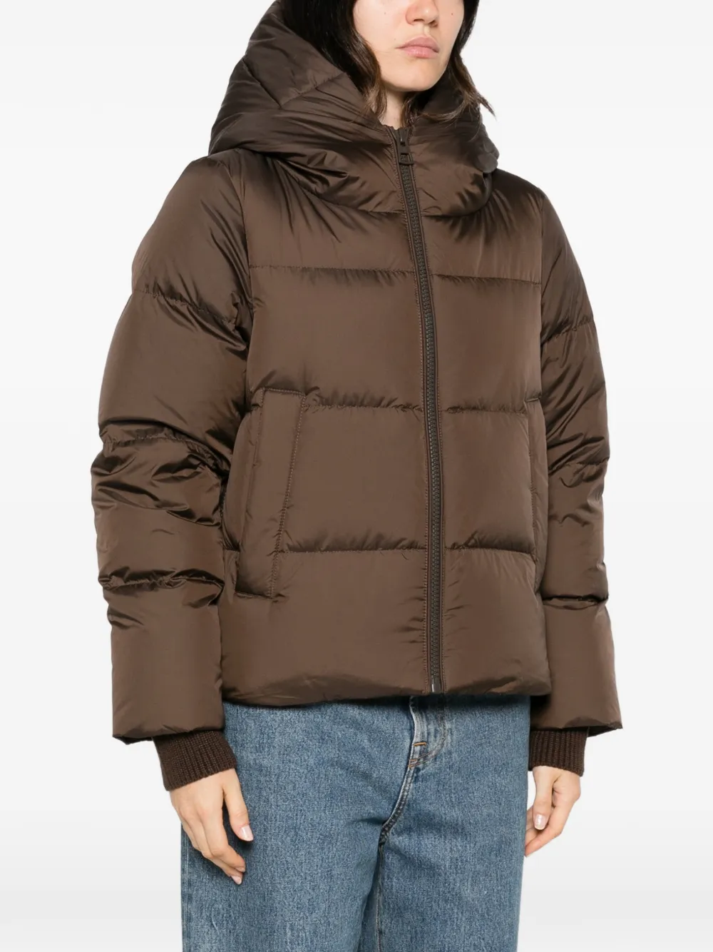 Marc O'Polo quilted hooded jacket Bruin
