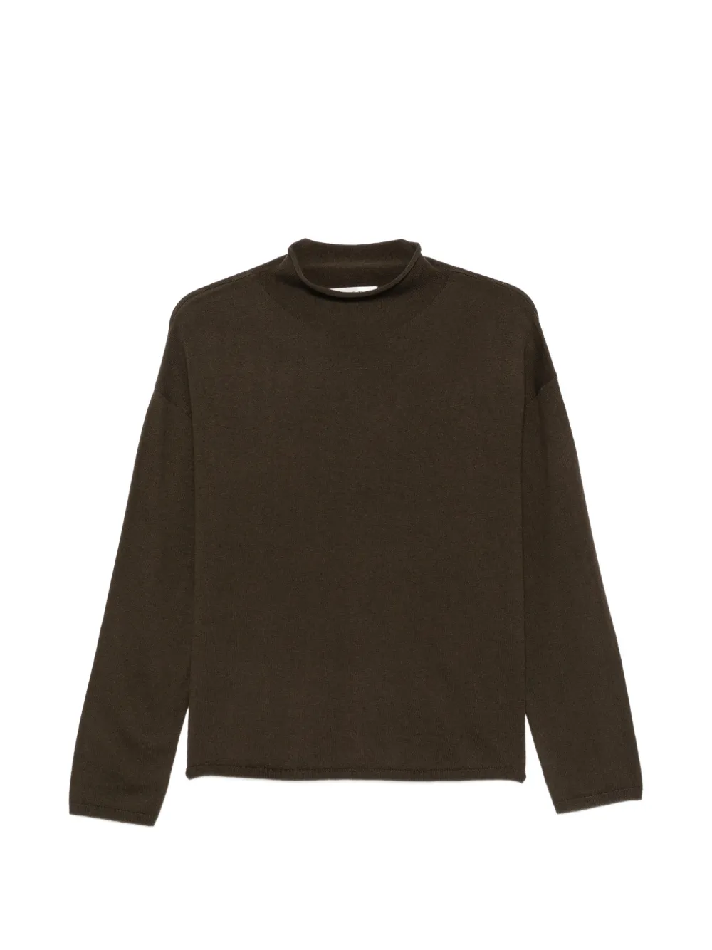 Marc O'Polo high-neck dropped-shoulder sweater - Marrone