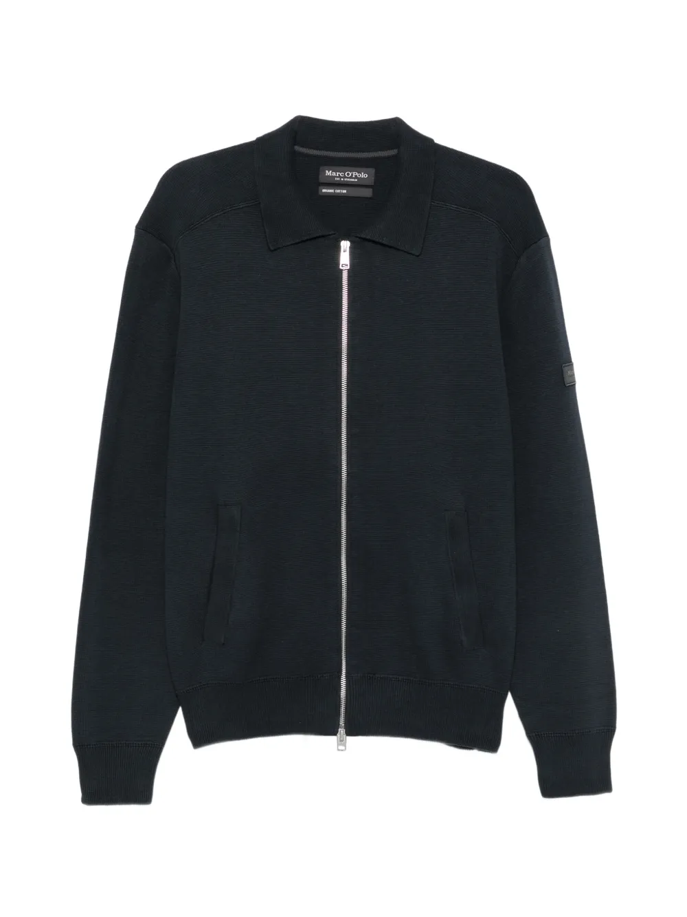 Marc O'Polo zip-up collared cardigan