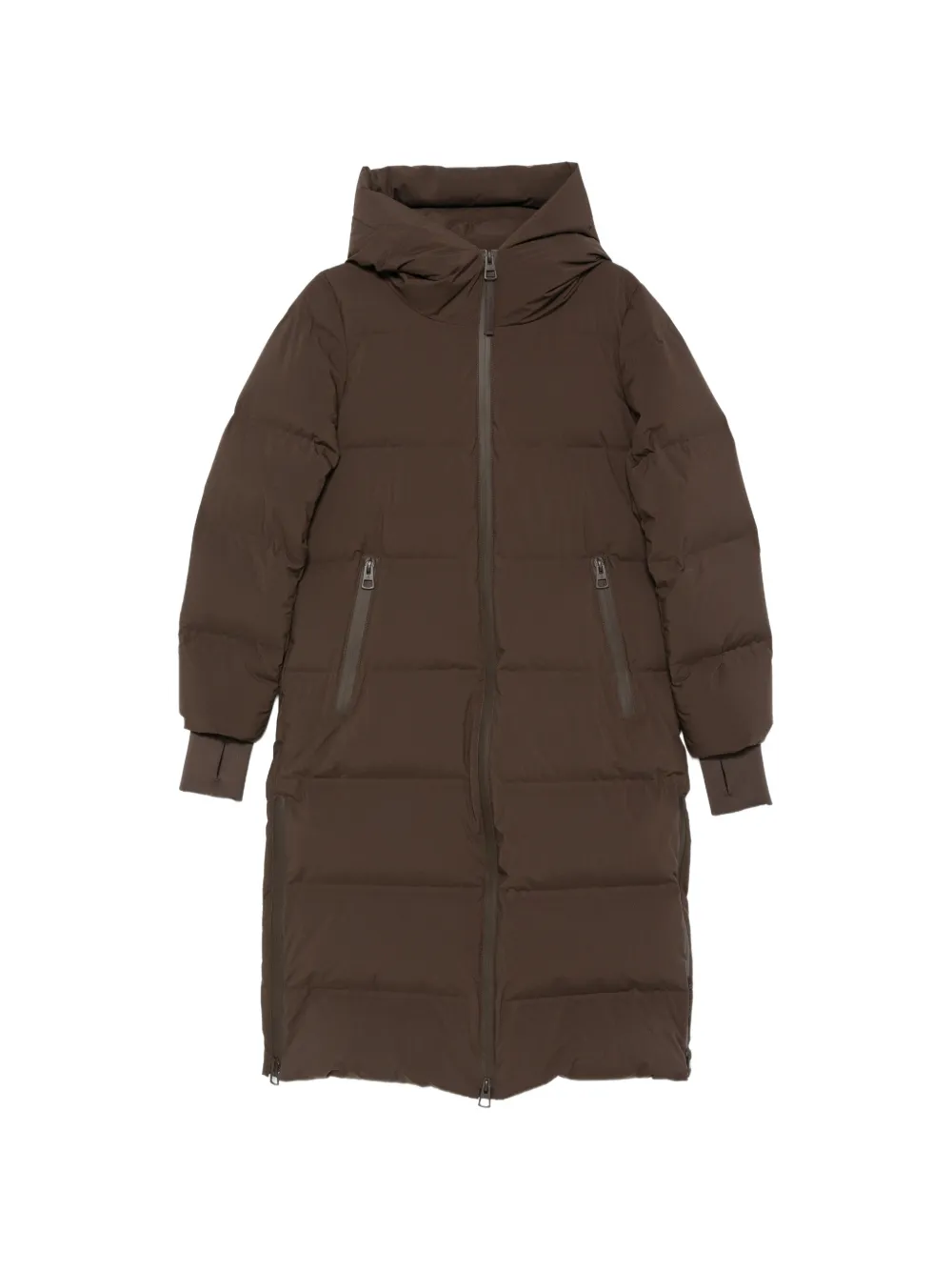 Marc O'Polo quilted hooded coat - Marrone