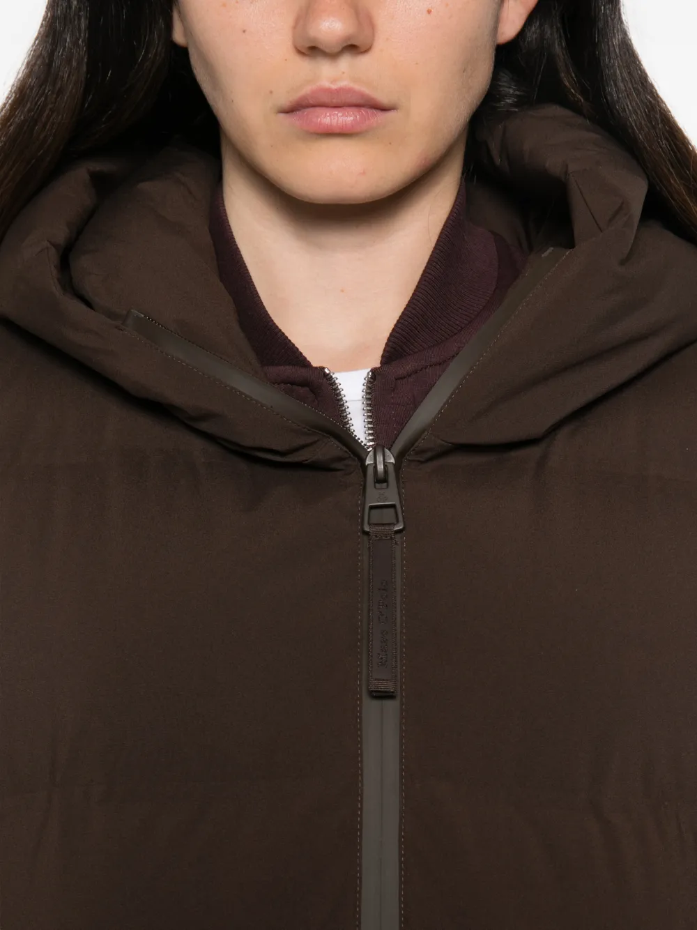 Marc O'Polo quilted hooded coat Bruin