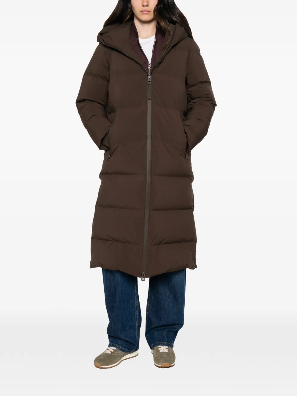 Marc O'Polo quilted hooded coat Bruin