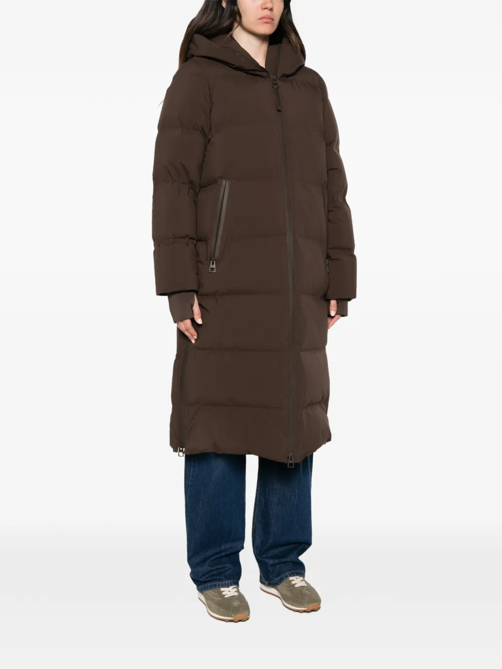 Marc O'Polo quilted hooded coat Bruin