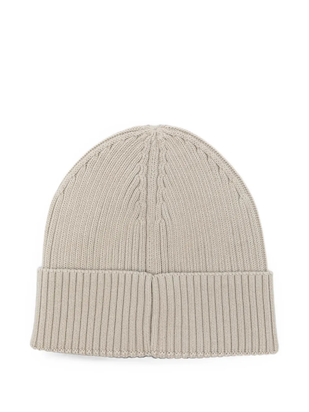 Marc O'Polo cable-knit ribbed-trim beanie hat Beige