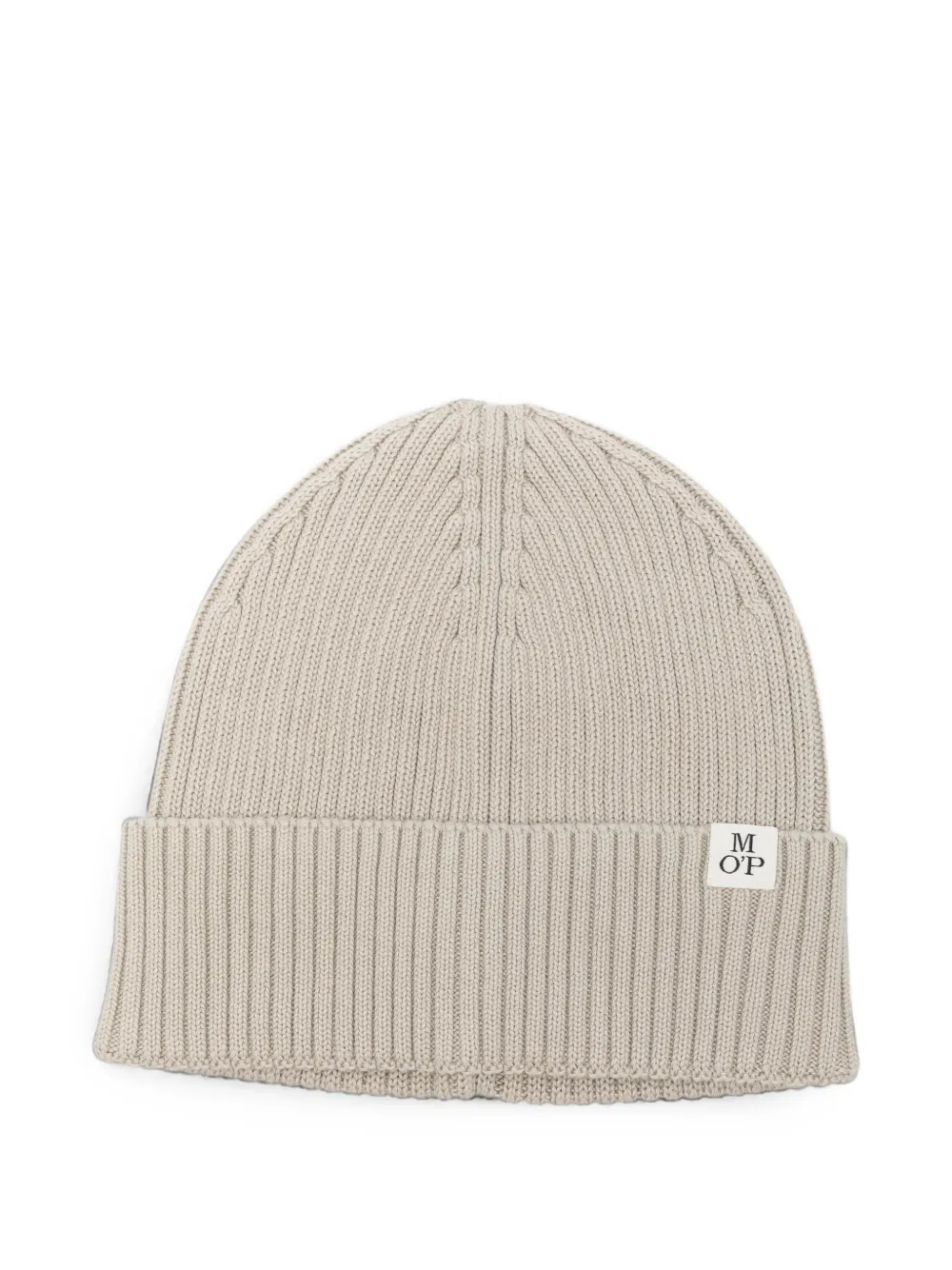 Marc O'Polo cable-knit ribbed-trim beanie hat