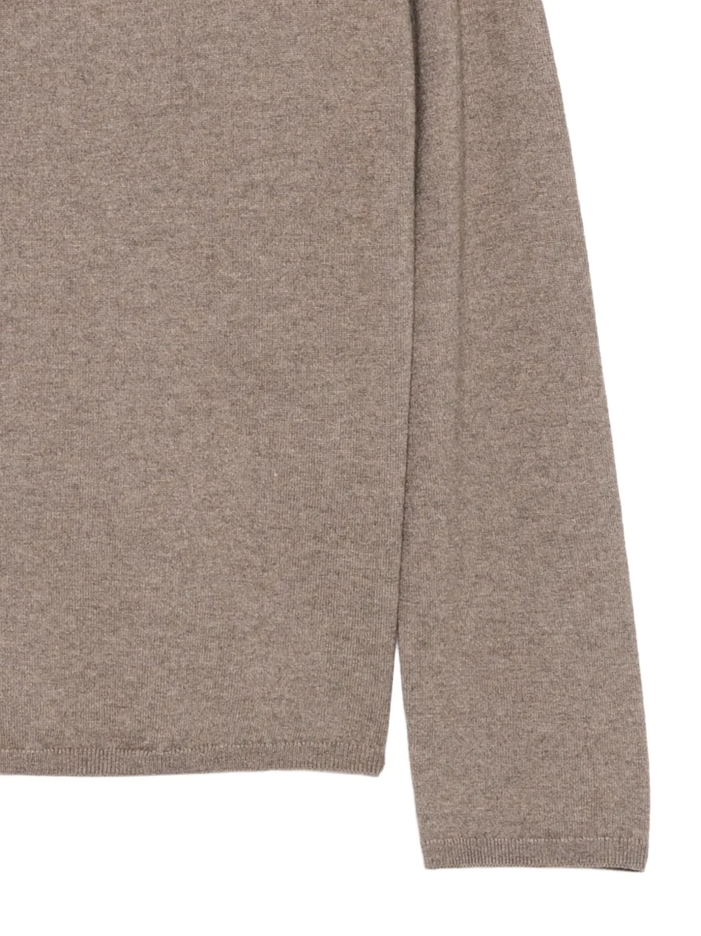Marc O'Polo Trui met verlaagde schouders en hoge hals Beige