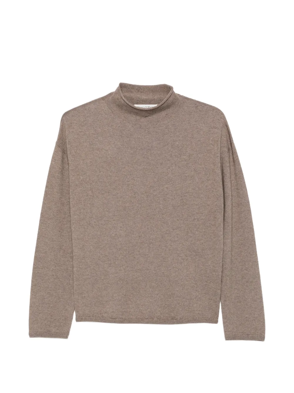 Marc O'Polo high-neck drop-shoulder sweater - Nude