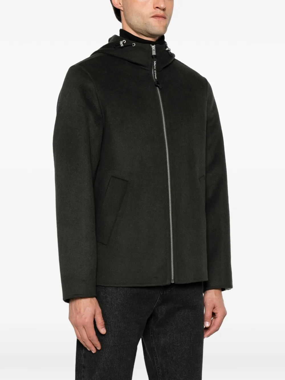 Marc O'Polo Jack met capuchon Groen