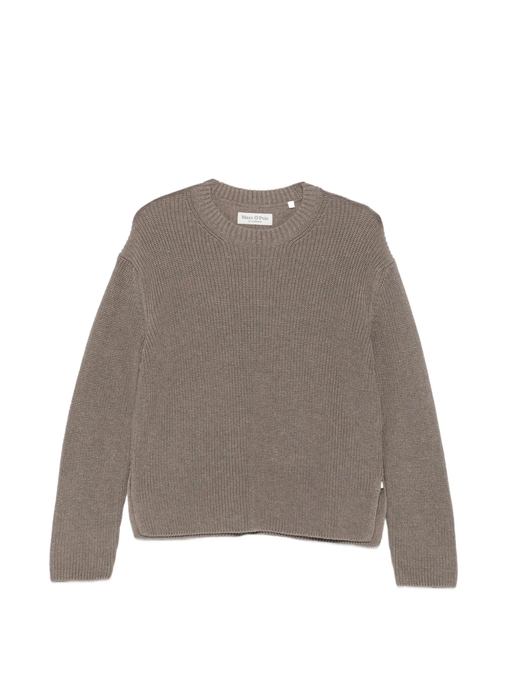 Marc O'Polo ribbed-knit crew-neck sweater - Braun