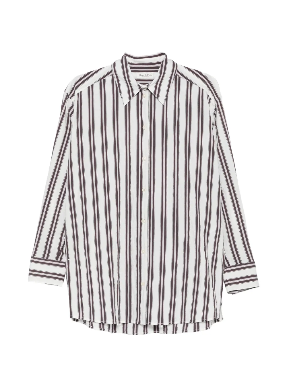 Marc O'Polo vertical-stripe long-sleeve shirt - Weiß
