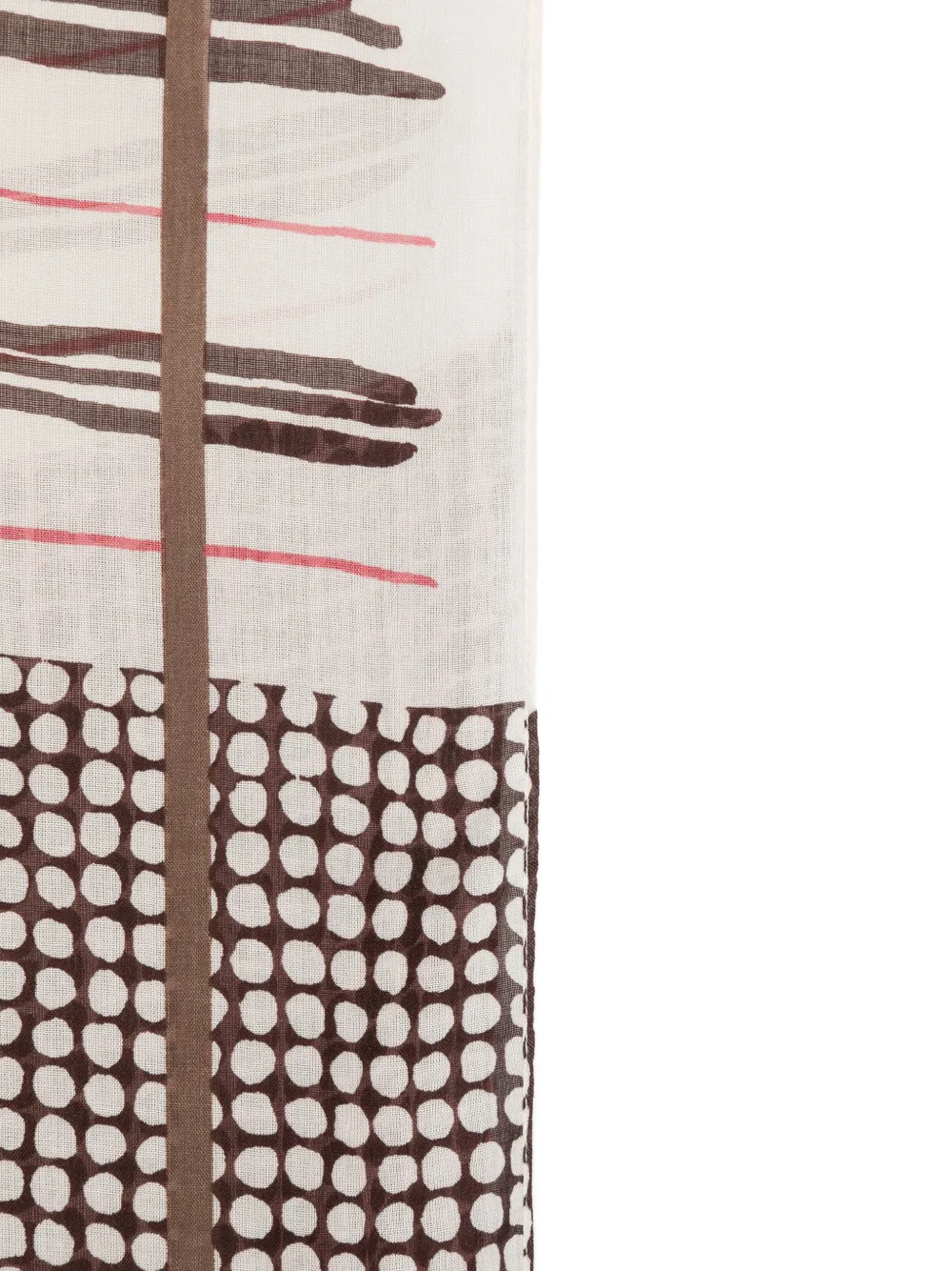 Marc O'Polo Sjaal met logoprint Beige