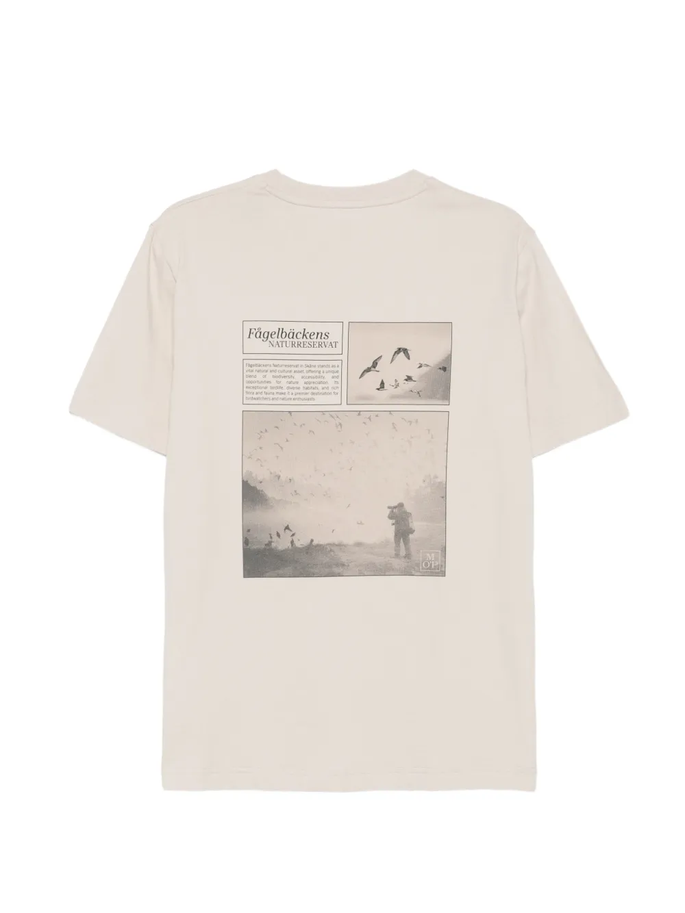 Marc O'Polo T-shirt met grafische print Beige