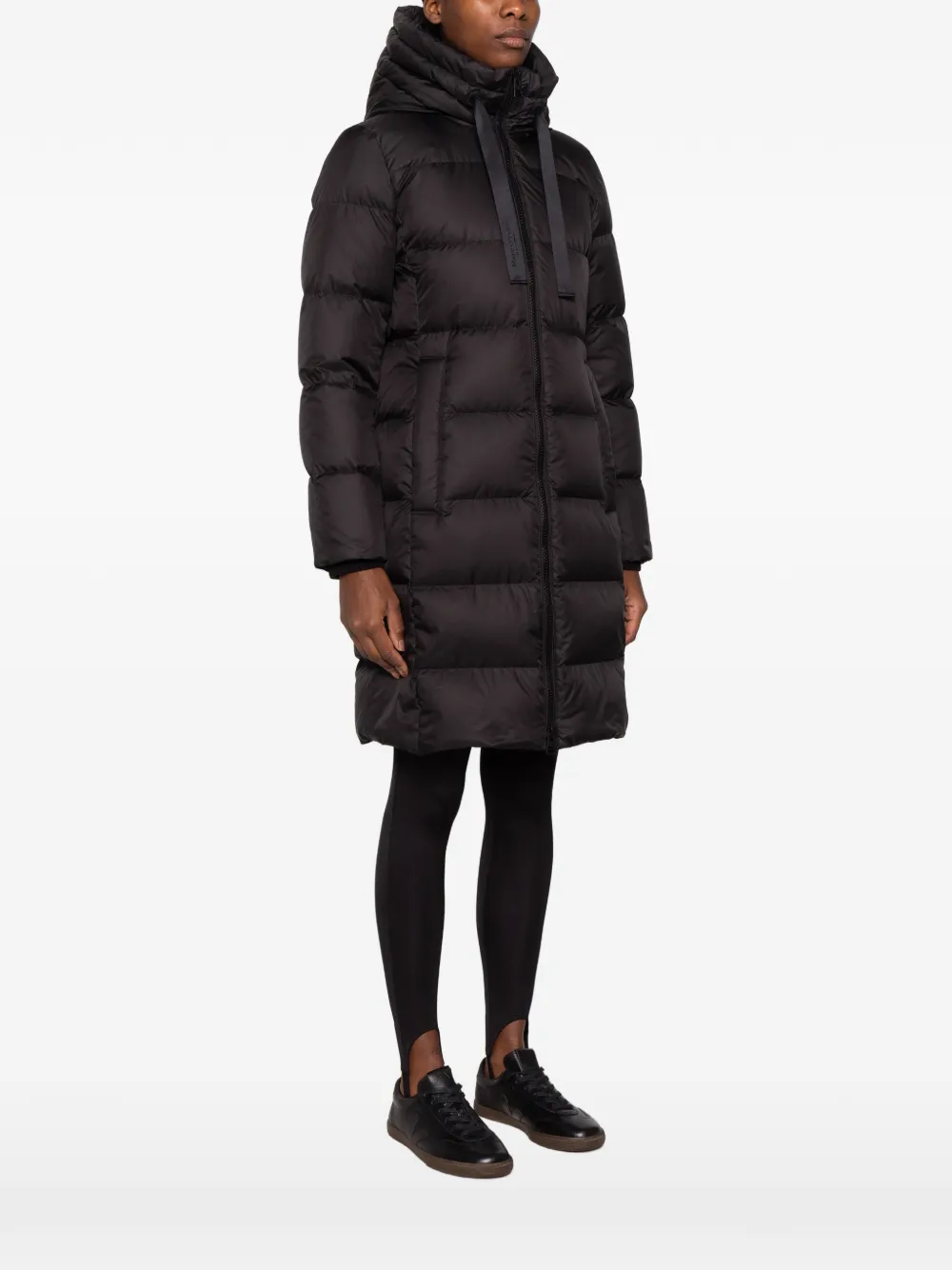 Marc O'Polo hooded puffer coat Zwart