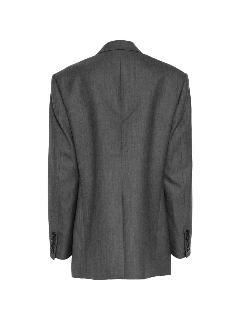 Junya Watanabe double-breasted peak-lapels blazer Grijs
