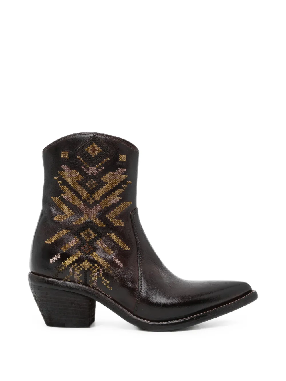 Fauzian Jeunesse embroidered leather boots