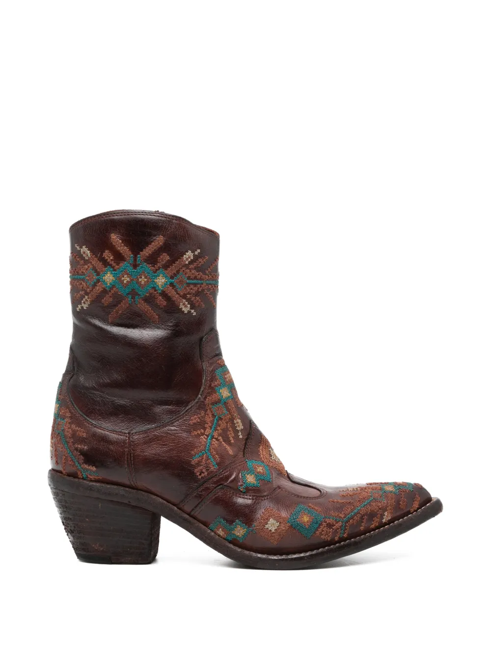 Fauzian Jeunesse embroidered leather boots